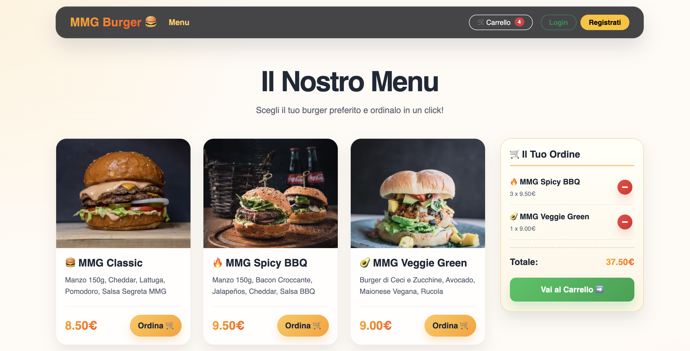 MMG Burger project preview